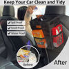 Picture of ELONGRIVER Car Trash Can Bin for Car Back Seat Leak Proof, Cute Car Trash Bag Hanging, Vehicle Trash Can for SUV Truck Van, Automotive Car Garbage Cans Front Seat Camo Black
