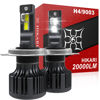 Picture of Hikari 2025 20000LM H4 9003 Dual Beam LED Bulbs, Fog Light, 45W Upgraded Core-16 LED, High Lumens LED Kit, 6000k Cool White, IP68 Waterproof,HB2 Foglight
