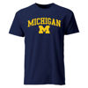 Picture of Barnesmith University of Michigan UMich, U-M Wolverines Short-Sleeve T-Shirt, Spirit, Navy, X-Large