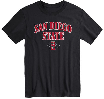 Picture of Barnesmith San Diego State University SDSU Aztecs Short-Sleeve T-Shirt, Spirit, Black, X-Large