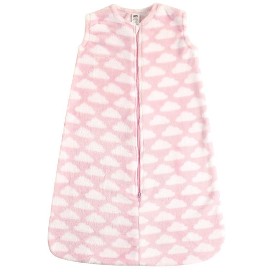 Picture of Hudson Baby Unisex Baby Plush Sleeping Bag, Sack, Blanket, Pink Clouds Plush, 18-24 Months