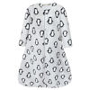 Picture of Hudson Baby Unisex Baby Plush Sleeping Bag, Sack, Blanket, Long-Sleeve Gray Penguin, 0-6 Months