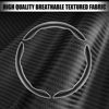 Picture of Amiss 3pcs Car Carbon Fiber Anti-Skid Steering Wheel Cover，Segmented Steering Wheel Protector, Butterfly Steering Wheel Cover, Universal 99% Car Wheel Cover Protector, Car Interior Accessories(Black)