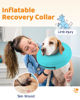 Picture of Supet Inflatable Dog Cone Collar Alternative after Surgery, Dog Neck Donut Collar Recovery E Collar to Stop Licking, Soft Dog Cone for Small Medium Large Dogs