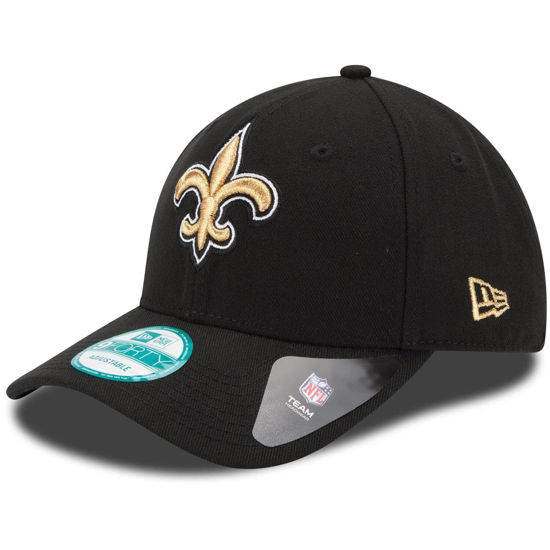 Picture of New Era NFL The League 9FORTY Adjustable Hat Cap One Size (US, Alpha, One Size, New Orleans Saints - Black)