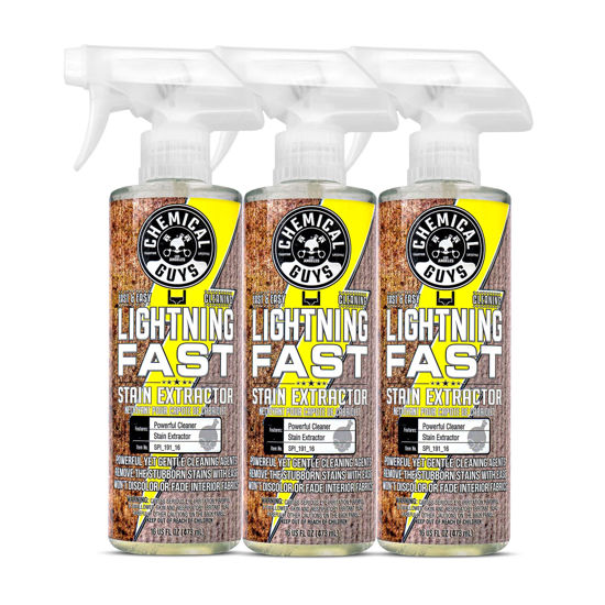 Picture of Chemical Guys SPI_191_1603 Lightning Fast Carpet and Upholstery Stain Extractor, (Fabric, Upholstery, & Carpet), Safe for Cars, Home, Office, Furniture & More, 16 fl oz, Fresh Scent