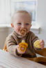 Picture of BIBS Boheme Pacifiers 2 Pack BPA Free Cherry Shape Nipple Natural Rubber Latex Made in Denmark | Sand/Honey Bee