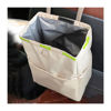 Picture of Fekey&JF Hanging Car Trash Can with Storage Pockets, Waterproof Leakproof Oxford Auto Garbage Bag, Multi-Use Organizer for Outdoor Traveling, Foldable Trash Bin for Truck, SUV, Home, Office (Beige)