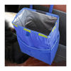 Picture of Fekey&JF Hanging Car Trash Can with Storage Pockets, Waterproof Leakproof Oxford Auto Garbage Bag, Multi-Use Organizer for Outdoor Traveling, Foldable Trash Bin for Truck, SUV, Home, Office (Blue)