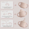 Picture of Moonkie Silicone Baby Sippy Cups | 3 Stages Training Cup Straw Cup for Infants Toddlers and Kid | 4 oz 1Pack