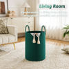Picture of Artfeel Laundry Basket,Woven Cotton Rope Laundry Hamper,80L for Decorative Storage of Dirty Clothes,Toys and Blankets in Bathroom,Baby Room and Living Room