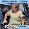 Picture of EILITWAY Car Door Handle for Elderly, Portable Car Assist Handle, with Car Grab Handle, Vehicle Assist Handles Designed for Seniors and Handicapped (Blue - 1 Pack Handle + Strap)
