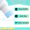 Picture of LONPARRY 2-Pack Boot for Stanley Tumbler 40 30 oz Bottom Sleeve Protector for Stanley Cup Quencher H2.0 Stanley IceFlow Silicone Sleeve for Stanley Bottom Anti-Slip Sleeve Clear+Sky Blue