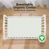 Picture of KeaBabies 2-Pack Organic Crib Sheets for Boys, Girls, Jersey Fitted Crib Sheet, Baby Crib Sheets Neutral, Cotton Breathable Crib Sheet, Cute Printed Crib Mattress Sheet, Baby Mattress Sheets (Herb)