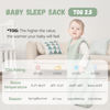 Picture of Yoofoss Baby Sleep Sack 12-18 Months TOG 2.5 Winter Baby Wearable Blanket, 100% Cotton Toddler Sleeping Sack 2-Way Zipper Warm Quilted Sleep Sack