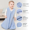 Picture of Yoofoss Baby Wearable Blanket TOG 2.5 Winter Sleep Sack 18-24 Months, 100% Cotton Toddler Sleeping Sack with 2-Way Zipper Warm Quilted Sleep Sack