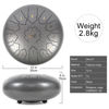 Picture of Steel Tongue Drum, AKLOT 12 inch 13 Notes Tank Drum C Key Percussion Steel Drum Kit w/Drum Mallets Note Stickers Finger Picks Mallet Bracket and Gig Bag
