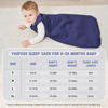 Picture of Yoofoss Baby Sleep Sack 0-6 Months TOG 2.5 Winter Baby Wearable Blanket, 100% Cotton Infant Sleeping Sack 2-Way Zipper Warm Quilted Sleepsack, Navy