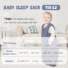 Picture of Yoofoss Baby Sleep Sack 12-18 Months TOG 2.5 Winter Baby Wearable Blanket, 100% Cotton Infant Sleeping Sack 2-Way Zipper Warm Quilted Sleepsack, Navy