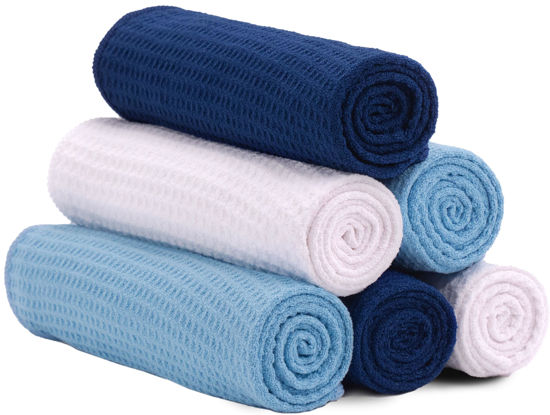 Picture of S&T INC. Microfiber Sweat Towel for Gym, Yoga Towel for Home Gym, Workout Towels for Gym Bag, 16 Inch x 27 Inch, 6 Pack