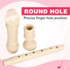 Picture of Soprano Recorder Instrument for Kids&Student - German Fingering 8 Hole Flute ABS Descant Recorders for Beginners with Cleaning Rod and Bag, Beige