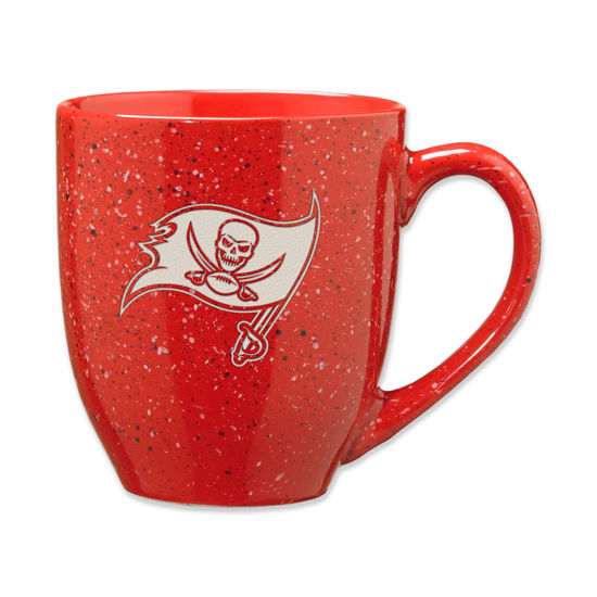 Picture of Rico Industries NFL Football Tampa Bay Buccaneers Primary 16 oz Team Color Laser Engraved Ceramic Coffee Mug 16oz
