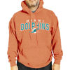 Picture of Team Fan Apparel NFL Adult Unisex Starting Fresh Ultra Soft Fleece Hooded Sweatshirt, Heathered Football Hoodie (Miami Dolphins - Orange, Adult Medium)