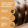 Picture of Furniture Clinic Leather Complete Restoration Kit | With Leather Recoloring Balm, Cleaner, 2-in-1 Protection Cream & Conditioner, Sponge, and Cloth | Leather Repair Kit for Furniture (Bordeaux)