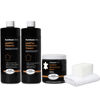 Picture of Furniture Clinic Leather Complete Restoration Kit | with Leather Recoloring Balm, Cleaner, 2-in-1 Protection Cream & Conditioner, Sponge, and Cloth | Leather Repair Kit for Furniture (White)