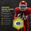 Picture of DAMAGE CONTROL - Mouth Guard - Youth Mouth Guard That Protect Lips & Teeth - No Boiling Pacifier, Breathable Binky Mouthpiece - Football Mouthpiece - Works with Braces - Helmet Strap Included