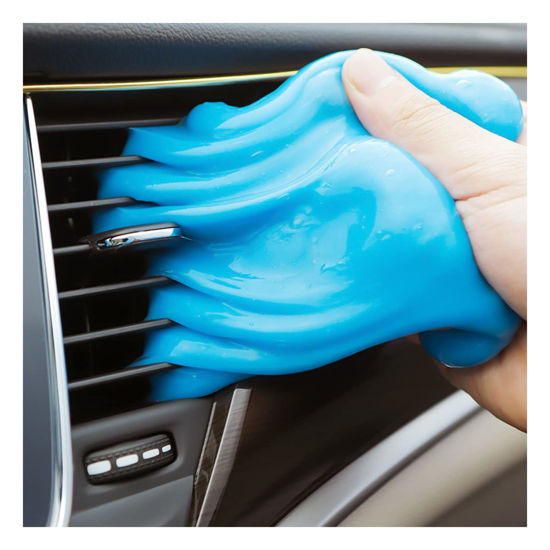 Picture of Moly Magnolia Cleaning Gel for Car, Universal Detailing Putty Gel Detail Tools Car Interior Cleaner, Removal Putty Keyboard Cleaner for Car Vents, PC, Laptops, Cameras (Blue)