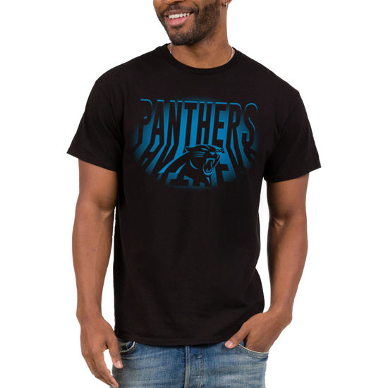 Picture of Junk Food Clothing x NFL - Carolina Panthers - Team Spotlight - Unisex Adult Short Sleeve Fan T-Shirt for Men and Women - Size XX-Large