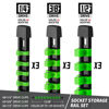 Picture of Reniteco Socket Organizer Drive ABS Tools - Green Socket Holder, Premium Quality 9 Pieces Socket Holders Kit 1/4-Inch x 48 Clips, 3/8-Inch x 45 Clips, 1/2-Inch x 36 Clips（9PC,Green)