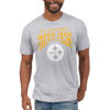 Picture of Junk Food Clothing x NFL - Pittsburgh Steelers - Bold Logo - Unisex Adult Short Sleeve Fan T-Shirt for Men and Women - Size XX-Large