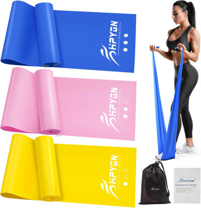 Picture of HPYGN Exercise Band, 5.9ft Resistance Bands Fitness for Home Gym, Long Stretch Bands for Workout, Strength Training, Yoga, Pilates, Physical Therapy