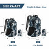 Picture of 4Monster Hiking Daypack,Water Resistant Lightweight Packable Backpack for Travel Camping Outdoor (Flower Blue, 16L)