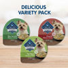 Picture of Blue Buffalo Delights Natural Adult Small Breed Wet Dog Food Cups, Pate Style, Prime Rib, NY Strip, and Filet Mignon 3.5-oz (24 Pack- 8 of Each Flavor)