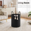 Picture of Artfeel Laundry Basket,Woven Cotton Rope Laundry Hamper,80L for Decorative Storage of Dirty Clothes,Toys and Blankets in Bathroom,Baby Room and Living Room