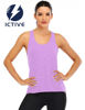 Picture of ICTIVE Women's Cross Backless Racerback Yoga Tank Top - Light Purple, XL