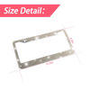 Picture of YALOK Bling Car License Plate Frame, Sparkly Rhinestone Stainless Steel License Plate Cover/Holder, Universal for Most Cars, SUVs, Vehicles with Screw Set, Auto Accessories for Women (Light Gold)