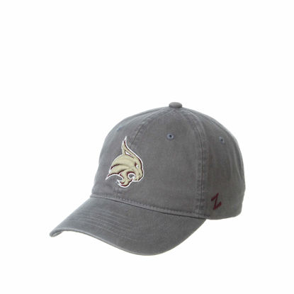 Picture of NCAA Texas State Bobcats Mens Adjustable Scholarship Hat Charcoal, Texas State Bobcats Charcoal, Adjustable, One size