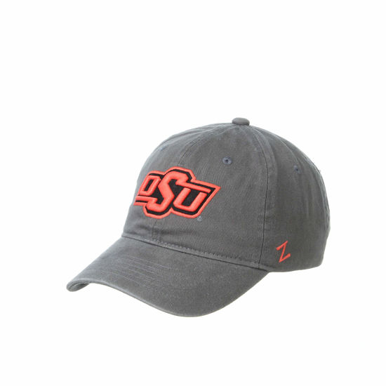 Picture of NCAA Oklahoma State Cowboys Mens Adjustable Scholarship Hat Charcoal, Oklahoma State Cowboys Charcoal, Adjustable, One size