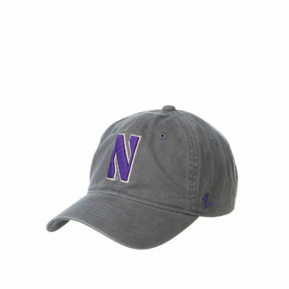 Picture of NCAA Northwestern Wildcats Mens Adjustable Scholarship Hat Charcoal, Northwestern Wildcats Charcoal, Adjustable, One size