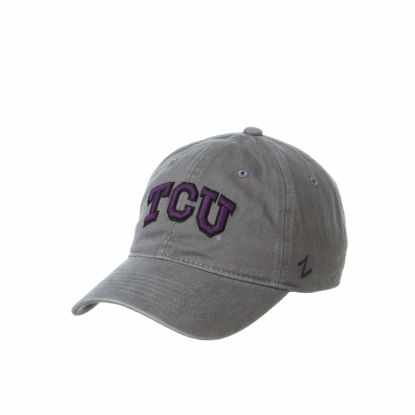 Picture of NCAA TCU Horned Frogs Mens Adjustable Scholarship Hat Charcoal, Tcu Horned Frogs Charcoal, Adjustable, One size