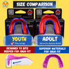 Picture of Oral Mart Blue/Red Youth Mouthguard for Kids - Youth Mouthguard for Karate, Flag Football, Martial Arts, Taekwondo, Boxing, Football, Rugby, BJJ, Muay Thai, Soccer, Hockey