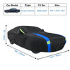 Picture of Avecrew Dodge Challenger Car Cover Waterproof All Weather for Automobiles, Outdoor Full Exterior Covers Fit 2008-2023 Dodge Challenger with Windproof Strap and Driver Door Zipper