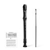 Picture of YONTY 8-Hole Soprano Descant Recorder German Style Kids Music Flute with Cleaning Rod & Case Bag for School Student Home Entertainment - Black