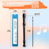 Picture of YONTY 8-Hole Soprano Descant Recorder German Style Kids Music Flute with Cleaning Rod & Case Bag for School Student Home Entertainment - Black