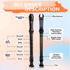 Picture of YONTY 8-Hole Soprano Descant Recorder German Style Kids Music Flute with Cleaning Rod & Case Bag for School Student Home Entertainment - Black