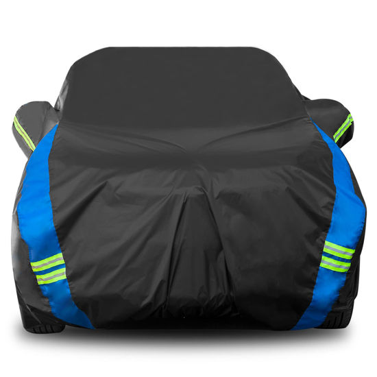 Picture of Avecrew SUV Car Cover Waterproof All Weather for Automobiles, Outdoor Heavy Duty Full Exterior SUV Covers (Length: 193"-208")